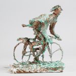 疾走／21×12×20cm／粘土・針金・彩色