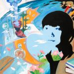 自画像／19×27cm／ポスターカラー