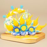 I break your heart／12.5×18×15cm／加工粘土・木・彩色