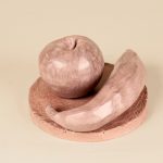 野菜や果物／14×13×8cm／粘土