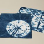 藍染／34×33cm／布・染色