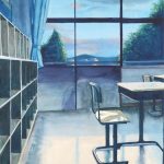 悲愴／54×39㎝／水彩絵の具