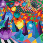 過去から現在そして未来へ／39×54㎝／鉛筆・アクリル絵の具